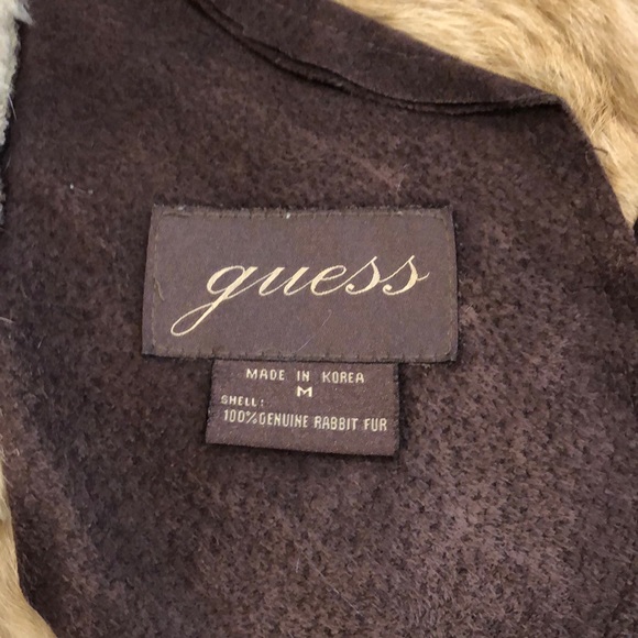 Guess leather coat fully lined with fur - Picture 5 of 5